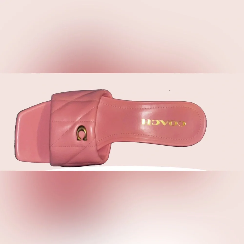 Coach Women's Emma Wedge Sandal, 
Color: Bubblegum 🍬, Size:  7 👡 - Picture 7 of 9